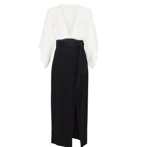 Rachel Zoe Monochrome Long Sleeve Dress